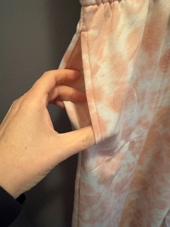 Women's Peach Tie-Dye Sleeveless Pajama Jumpsuit Mommy & Me - Picture 5 of 7